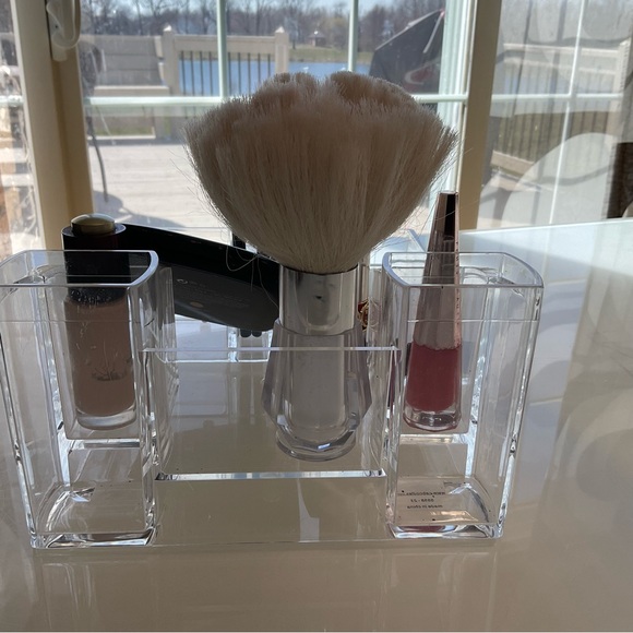 Cosmetic Counter 10 Compartment Acrylic Tray Acrylic Clear Make up Organizer - Picture 8 of 13